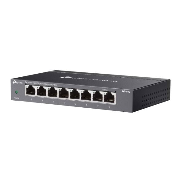TP-Link DS108G 8 Port Gigabit Switch (Yönetimsiz, Fansız)