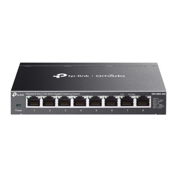 TP-Link DS108G-M2 8 Port 2.5G Switch (Yönetimsiz, Masaüstü)