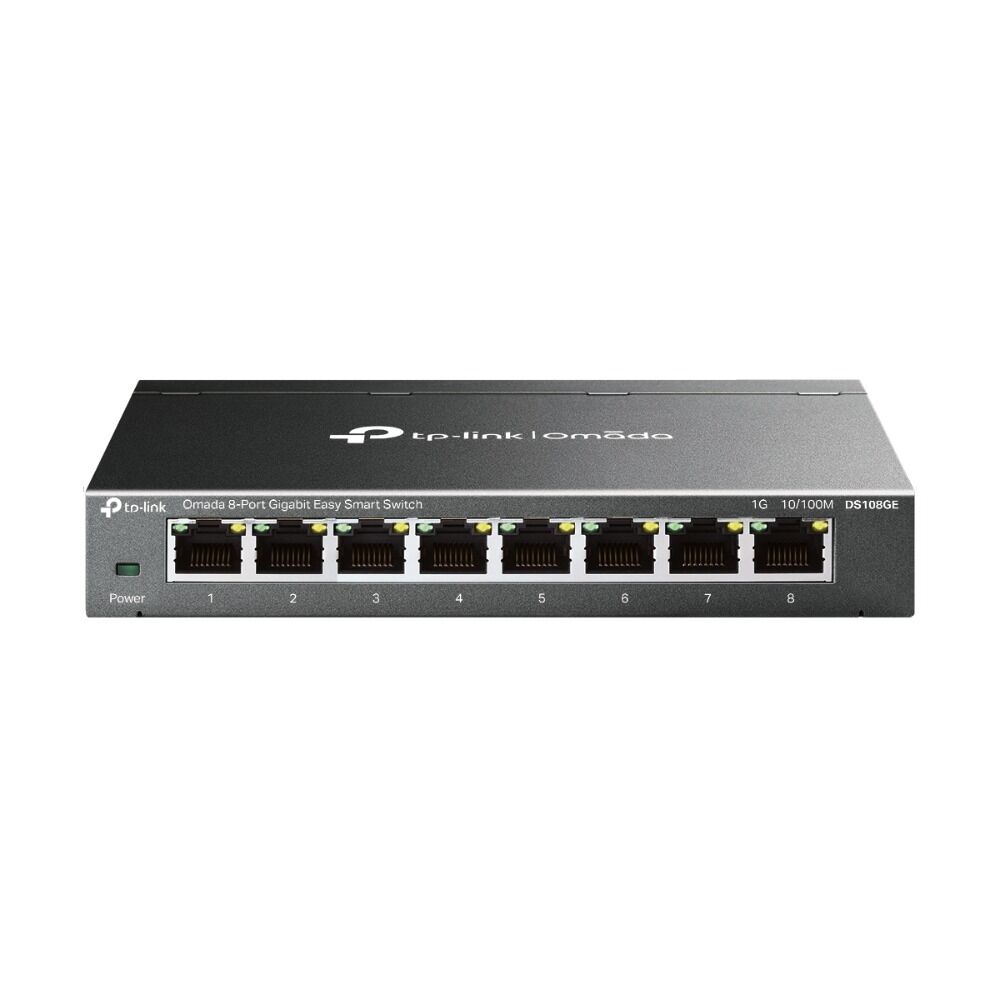 TP-Link DS108GE 8 Port Gigabit Switch (Web Yönetimli, Metal Gövde)
