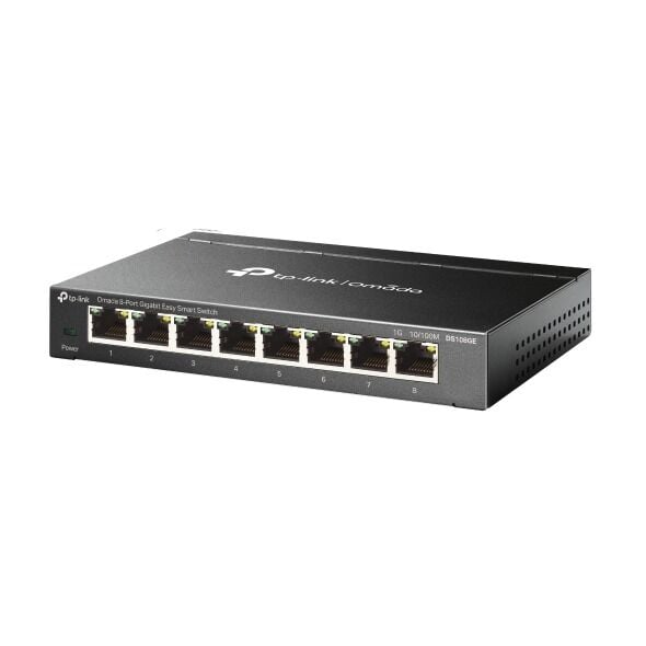 TP-Link DS108GE 8 Port Gigabit Switch (Web Yönetimli, Metal Gövde)