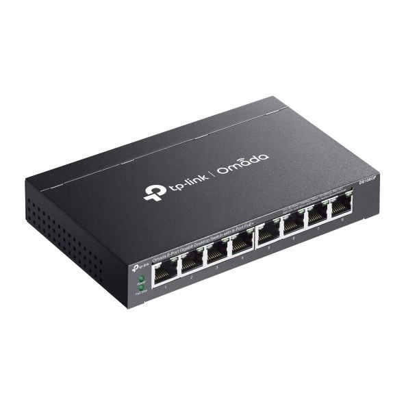 TP-Link DS108GP 8 Port Gigabit Switch (8x PoE+, Yönetimsiz)