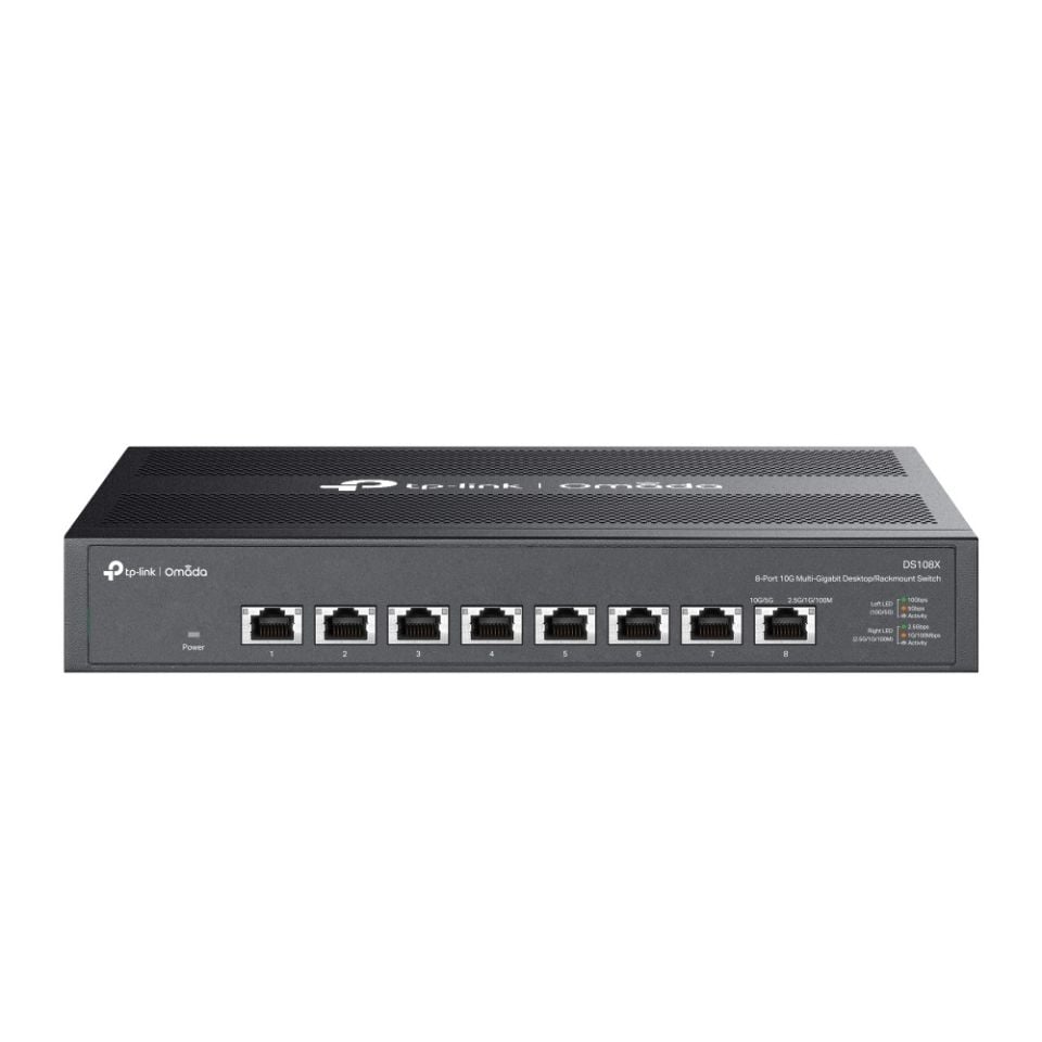 TP-Link DS108X 8 Port 10G Switch (Sessiz, 160 Gbps)