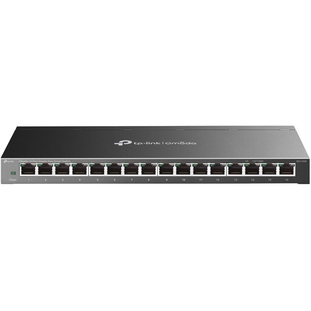TP-Link DS116GE 16 Port Gigabit Switch (Easy Smart Yönetim, 32 Gbps Kapasite)