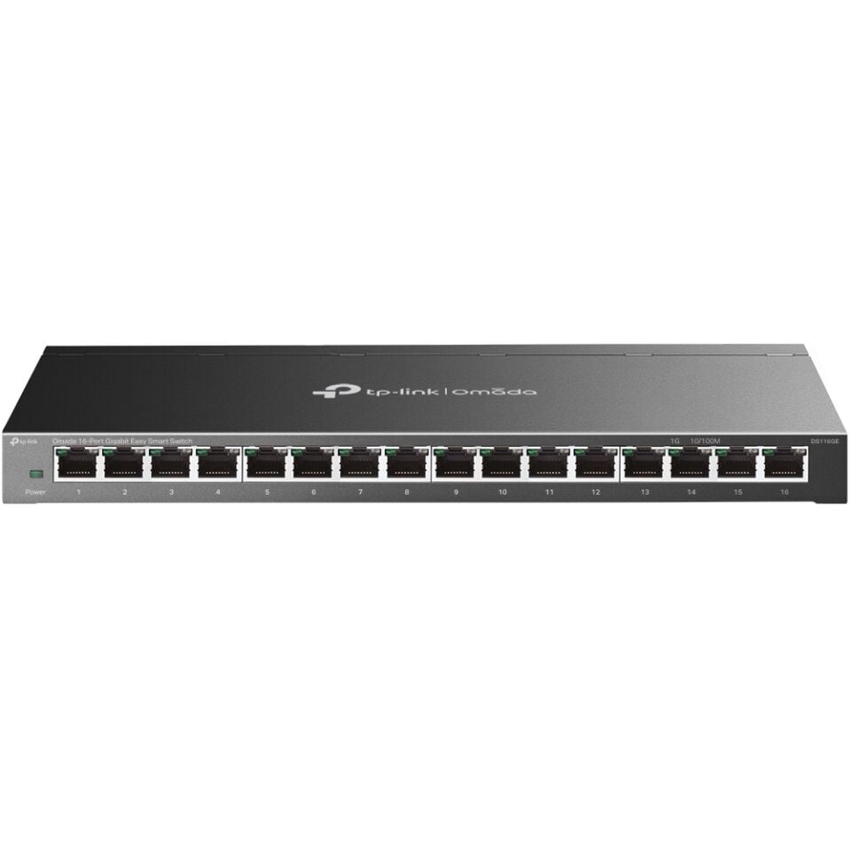 TP-Link DS116GE 16 Port Gigabit Switch (Easy Smart Yönetim, 32 Gbps Kapasite)