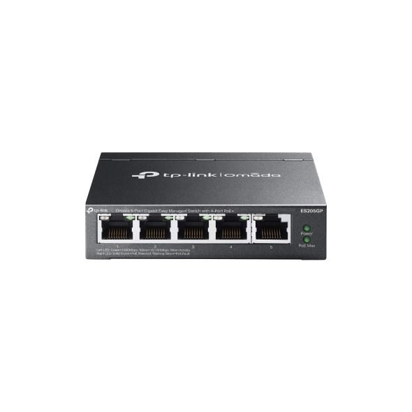 TP-Link ES205GP 5 Port Switch (4x PoE+, Kolay Yönetimli, 10/100/1000Mbps)
