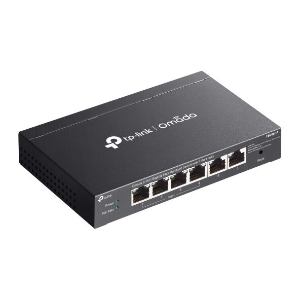 TP-Link ES206GP 6 Port Gigabit Switch (4x PoE+, Kolay Yönetimli)