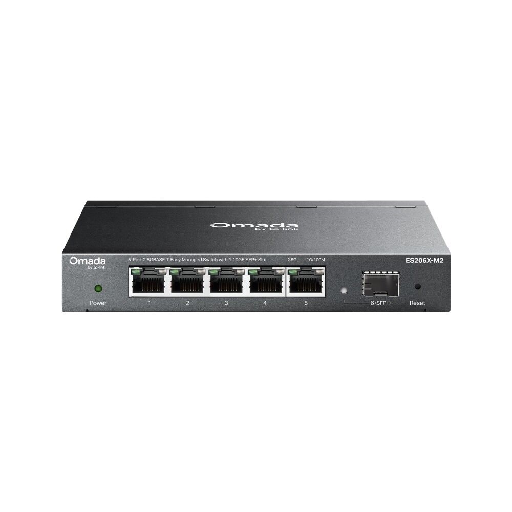 TP-Link ES206X-M2 5 Port 2.5G Switch (Kolay Yönetimli, 1× 10 Gbps SFP+)