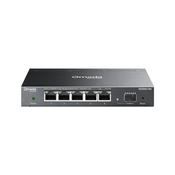 TP-Link ES206X-M2 5 Port 2.5G Switch (Kolay Yönetimli, 1× 10 Gbps SFP+)
