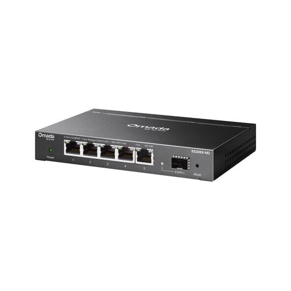 TP-Link ES206X-M2 5 Port 2.5G Switch (Kolay Yönetimli, 1× 10 Gbps SFP+)