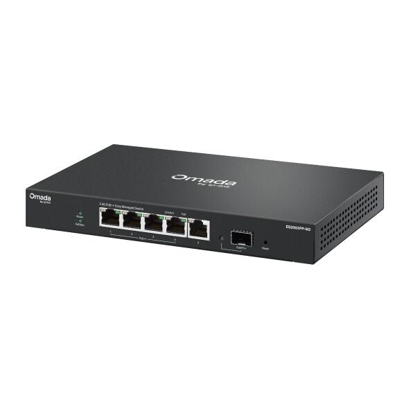 TP-Link ES206XPP-M2 5 Port 2.5G Switch (4x PoE++, Yönetimli, 1x 10G SFP+)