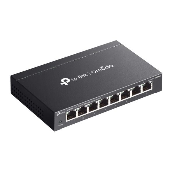 TP-Link ES208G 8 Portlu Gigabit Switch (Kolay Yönetimli, Omada SDN, Fansız, Metal Kasa)