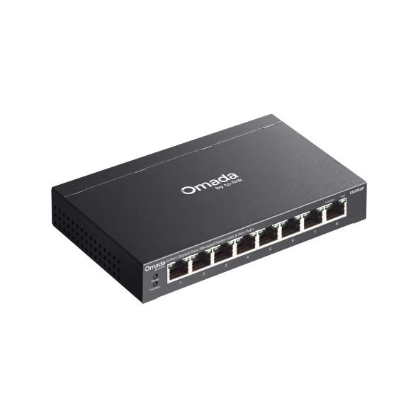 TP-Link ES208GP 8 Port Gigabit Switch (8x PoE+, Kolay Yönetimli, Omada SDN)