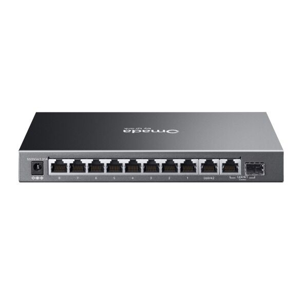 TP-Link ES210GP 10 Port Gigabit Switch (8x PoE+, Kolay Yönetimli, SFP Uplink)