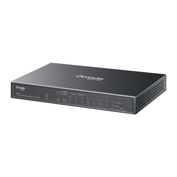 TP-Link ES210GP 10 Port Gigabit Switch (8x PoE+, Kolay Yönetimli, SFP Uplink)