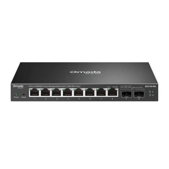 TP-Link ES210X-M2 8 Port 2.5G Switch (Kolay Yönetim, Omada SDN, 2×10 G SFP+)