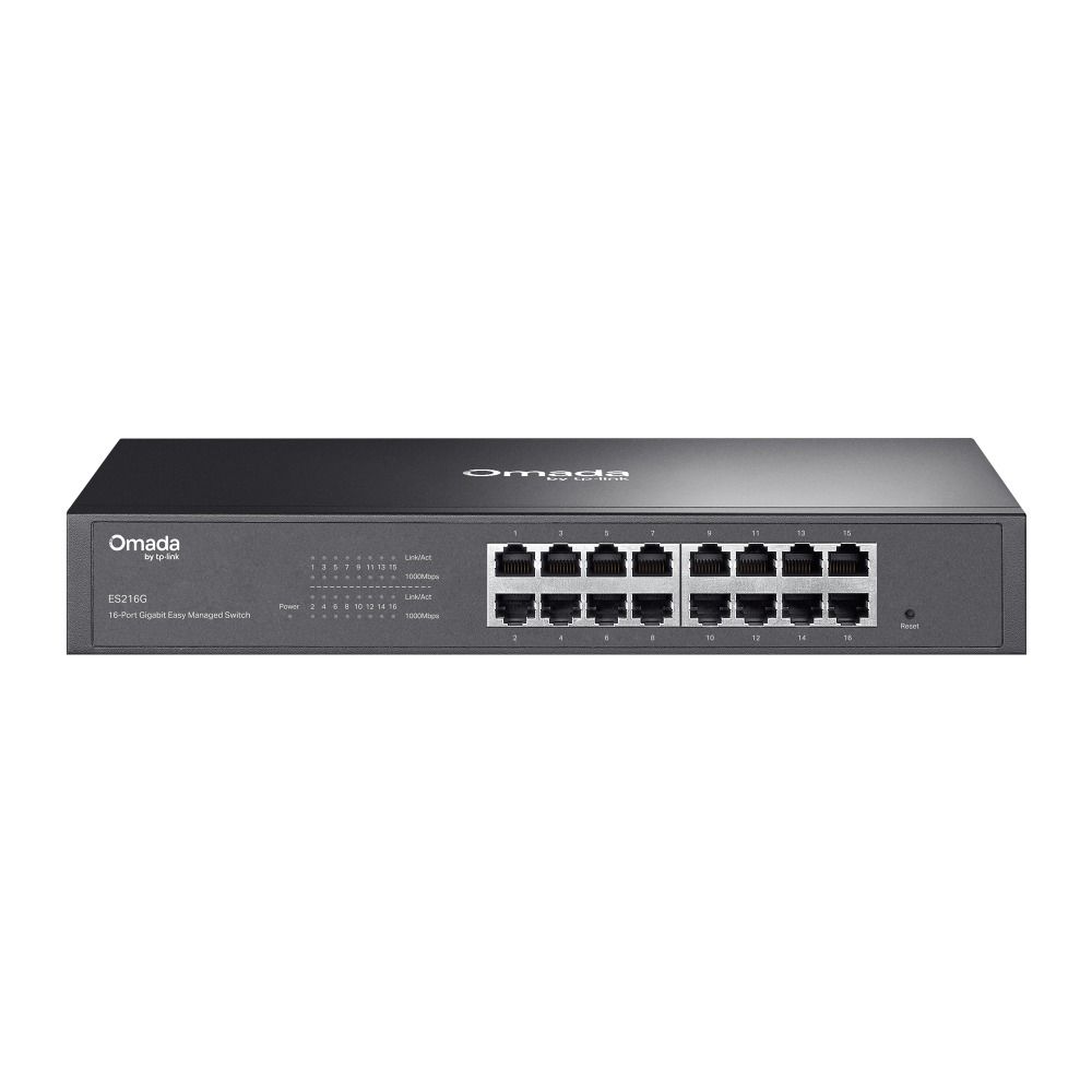 TP-Link ES216G 16 Port Gigabit Switch (Kolay Yönetimli, Omada SDN)