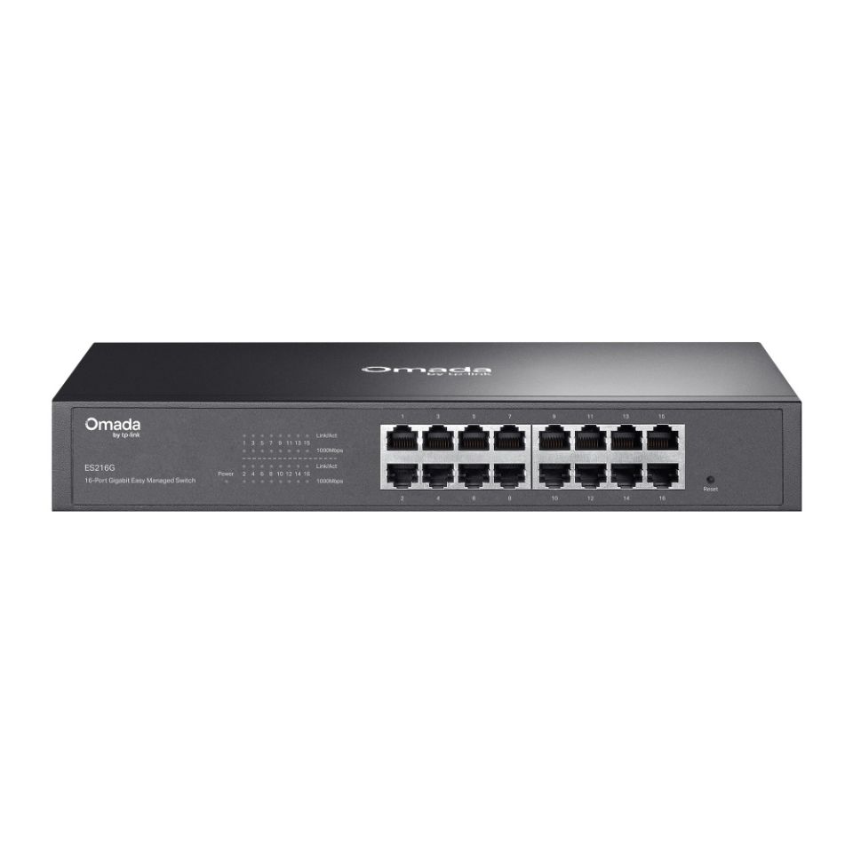 TP-Link ES216G 16 Port Gigabit Switch (Kolay Yönetimli, Omada SDN)