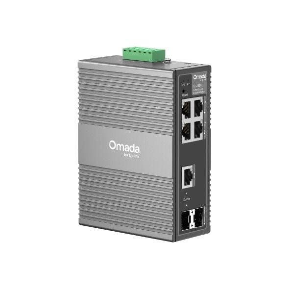 TP-Link IES206G 6 Port Gigabit Switch (Kolay Yönetimli, Endüstriyel, 1× Kombine RJ45/SFP, 1× SFP)