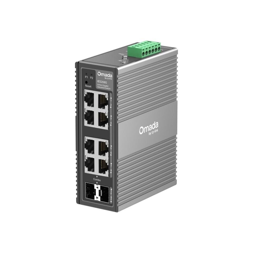 TP-Link IES208G 8 Port Gigabit Switch (Kolay Yönetimli, Gigabit, 2x SFP Combo)