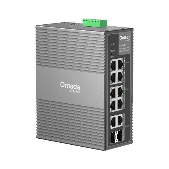 TP-Link IES210GPP 10 Port Gigabit Switch (6x PoE+, 2x PoE++, Yönetimli, 2x Gigabit SFP/RJ45)