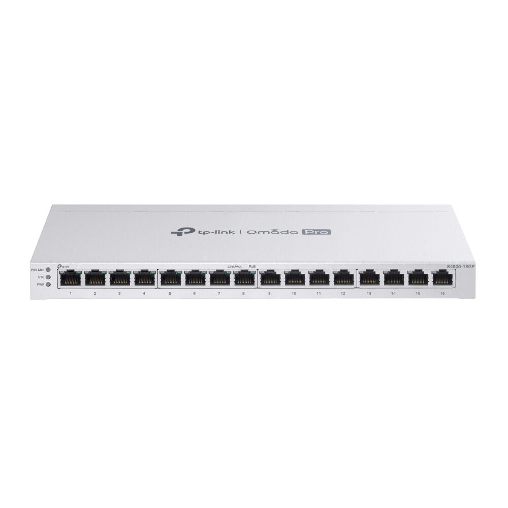 TP-Link S4500-16GP L2+ Yönetilen Switch (10-Gigabit Uplink, Gelişmiş Güvenlik, QoS)