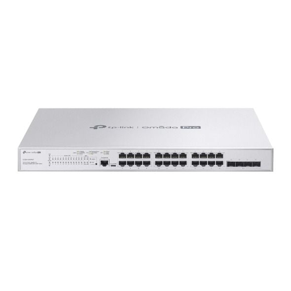 TP-Link S5500-24GP4XF 24 Port Switch (PoE, Yönetimli, 128 Gbps, 4x 10GE SFP+ Uplink)