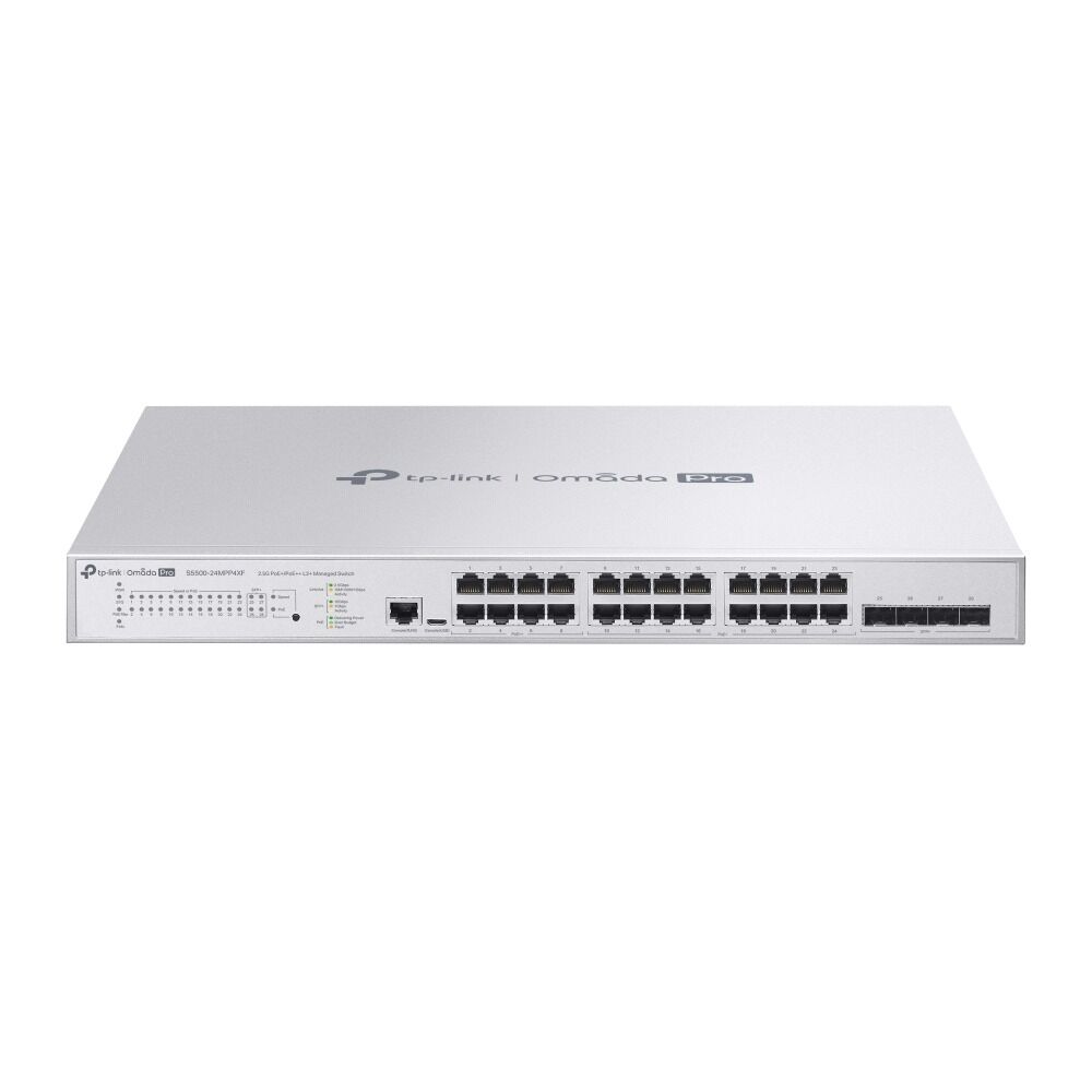 TP-Link S5500-24MPP4XF 24 Port Switch (PoE, Yönetimli, 4x 10GE SFP+)