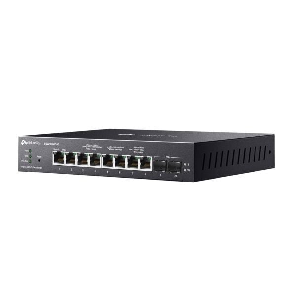 TP-Link SG2210XMP-M2 8 Port Switch (8x PoE+, Yönetimli, 2.5G RJ45, 2x 10GE SFP+)