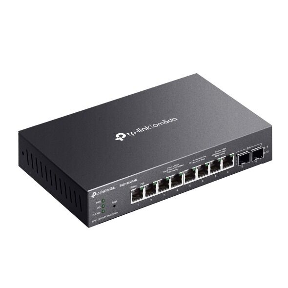 TP-Link SG2210XMP-M2 8 Port Switch (8x PoE+, Yönetimli, 2.5G RJ45, 2x 10GE SFP+)