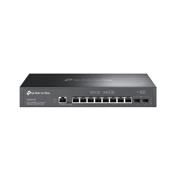 TP-Link SG3210X-M2 8 Port 2.5G Switch (2× 10G SFP+, Yönetim, Fansız)