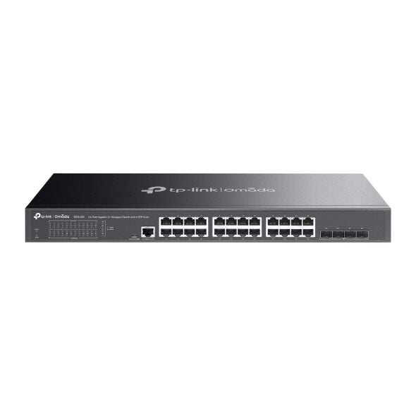 TP-Link SG3428 24 Port Gigabit Switch (Yönetimli, Fansız, 4× SFP)