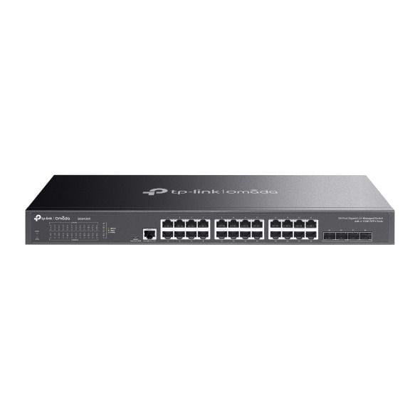 TP-Link SG3428X 24 Port Gigabit Switch (4x 10GE SFP+, 128 Gbps, Yönetimli, Fansız)