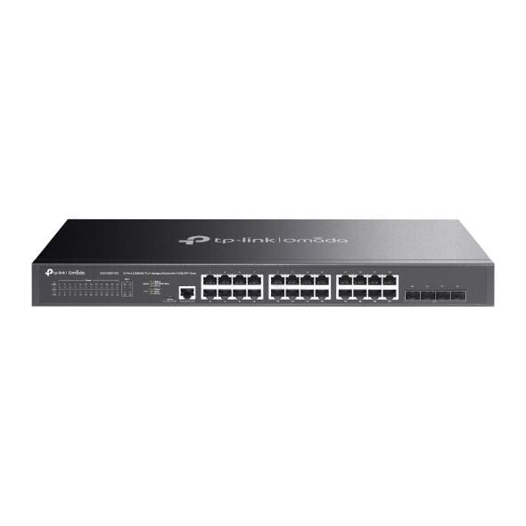 TP-Link SG3428X-M2 24×2.5 Gbps Switch (Yönetimli, 200 Gbps, 4×10 Gbps SFP+)