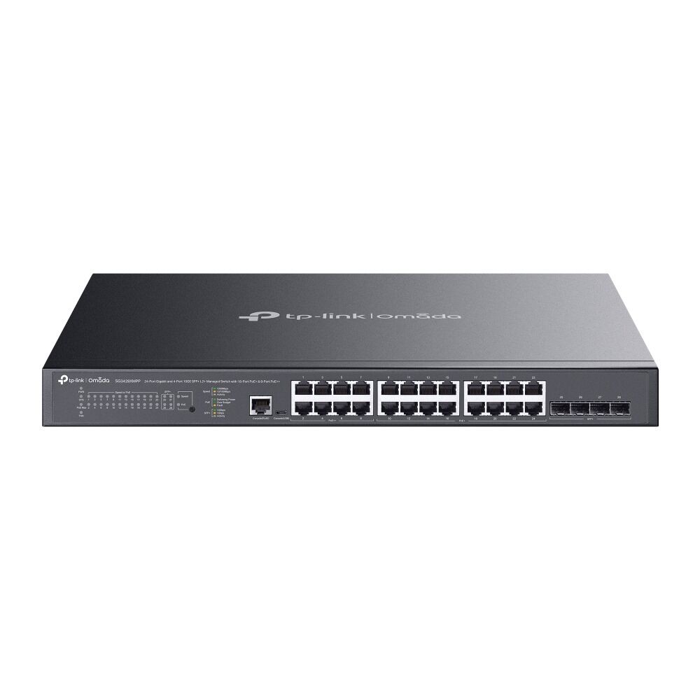 TP-Link SG3428XMPP 28 Port Switch (16x PoE+, 8x PoE++, Yönetimli, 4x 10GE SFP+)