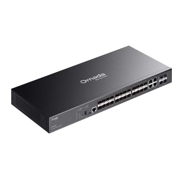 TP-Link SG5428XF 24-Port SFP Switch (L3 Yönetim, 4×10G SFP+ Uplink, Yığınlanabilir)