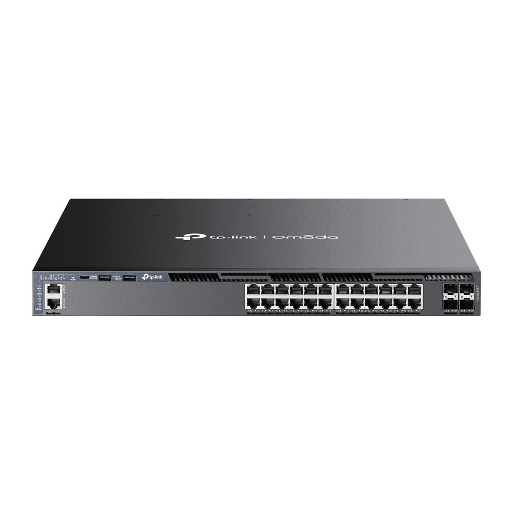 TP-Link SG6428XHP 24 Port Gigabit Switch (4x 10G SFP+, PoE+, Yönetimli, L3)