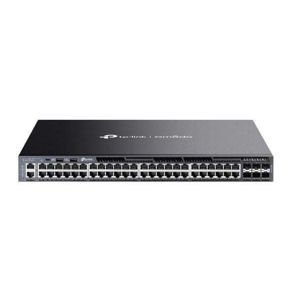 TP-Link SG6654X 48 Port Gigabit Switch, 6× 10G SFP+ (L3 Yönetimli, Yığınlanabilir)