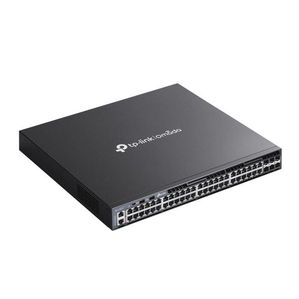 TP-Link SG6654X 48 Port Gigabit Switch, 6× 10G SFP+ (L3 Yönetimli, Yığınlanabilir)
