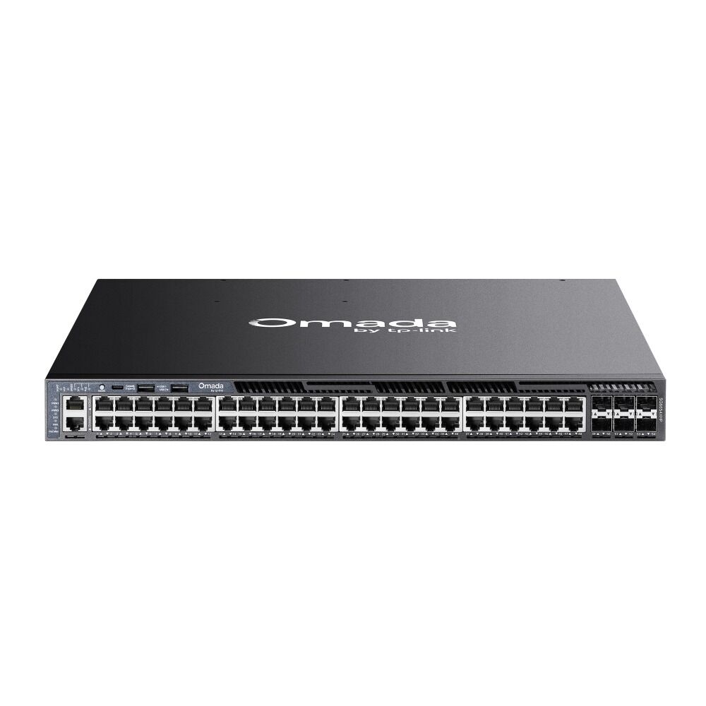TP-Link SG6654XHP 48 Port Gigabit Switch (PoE+, Yönetimli, 6× 10G SFP+)