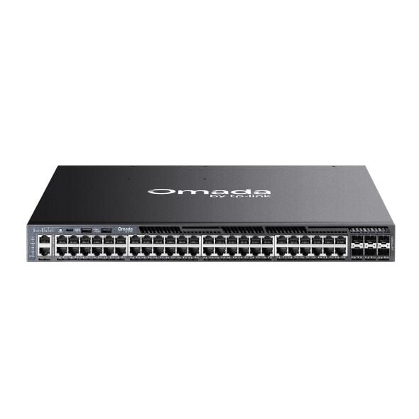 TP-Link SG6654XHP 48 Port Gigabit Switch (PoE+, Yönetimli, 6× 10G SFP+)