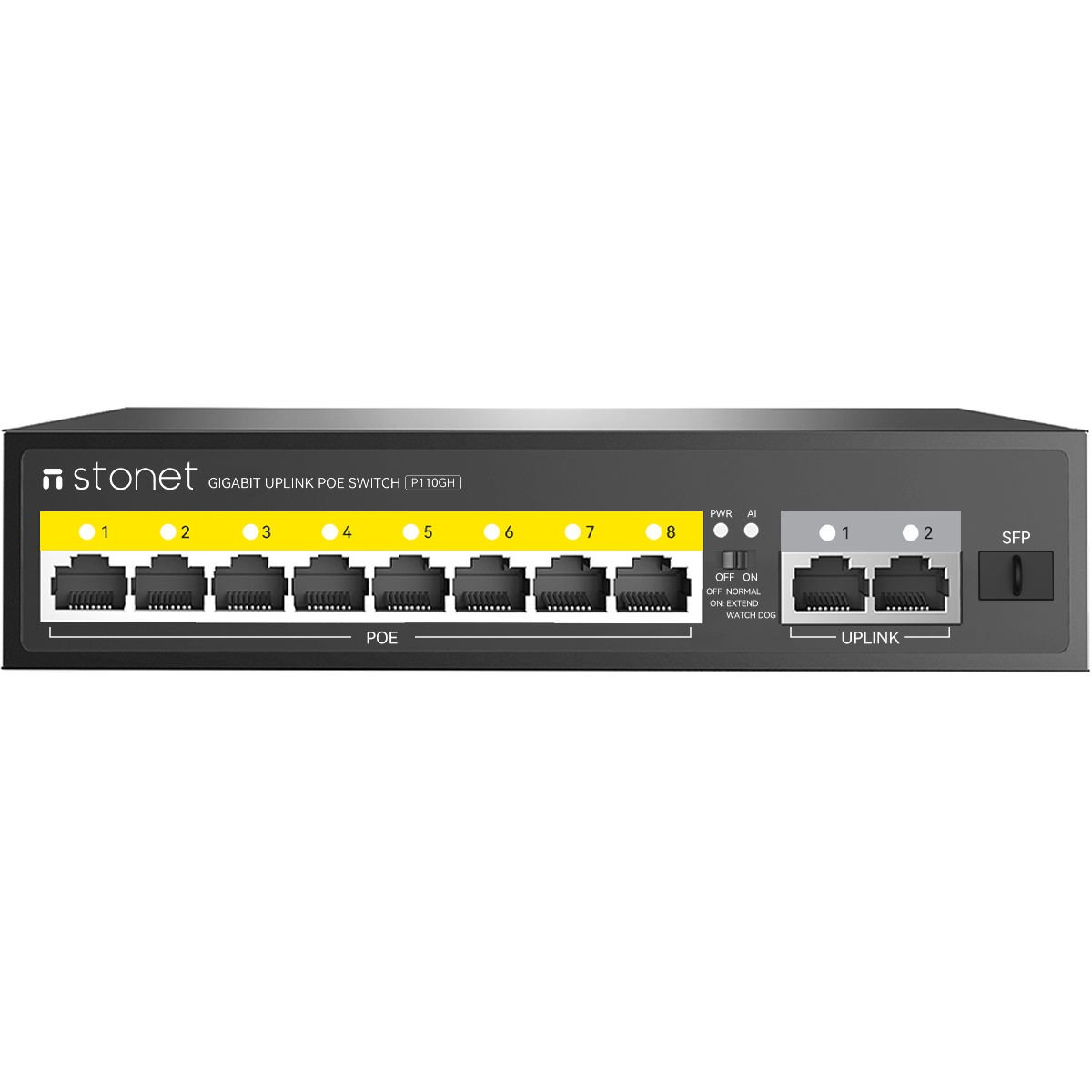 P110GH  8 FE POE+2GE Uplink POE Switch