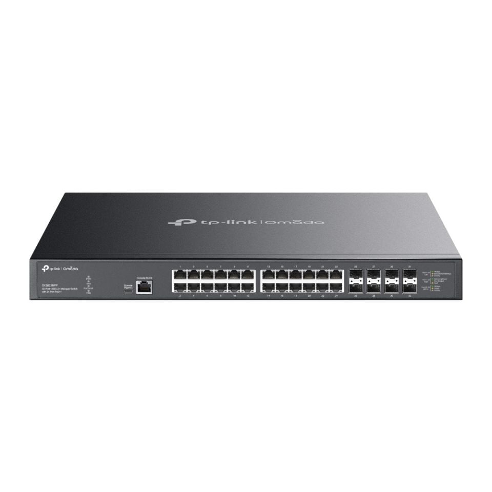 TP-Link SX3832MPP 32 Port Switch (24x PoE++, Yönetimli, 10GE, 8x SFP+)