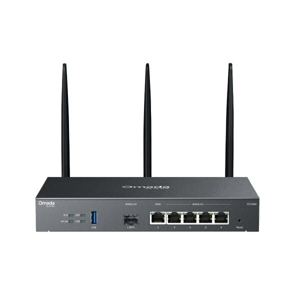 TP-Link ER706W Gateway Router (AX3000 WiFi 6, 1 Gigabit SFP, 5 Gigabit RJ45, USB 3.0, WireGuard VPN, Omada Yönetim)