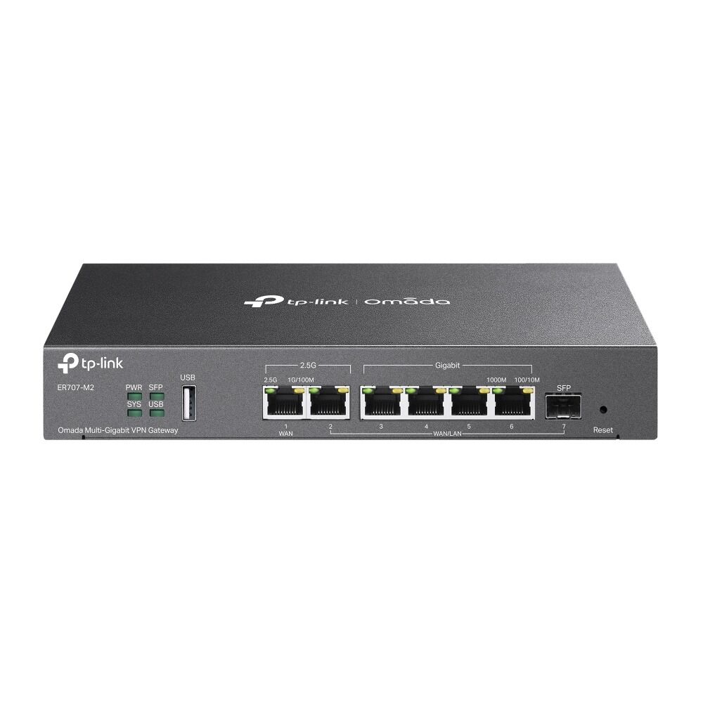 TP-Link ER707-M2 Omada Gateway Router (2.5G WAN, Multi-Gigabit WAN/LAN, WireGuard VPN, IPS/IDS)