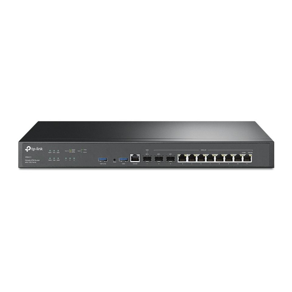 TP-Link ER8411 Omada VPN Router (10G WAN/LAN, VPN, Firewall, Omada SDN Yönetimi)