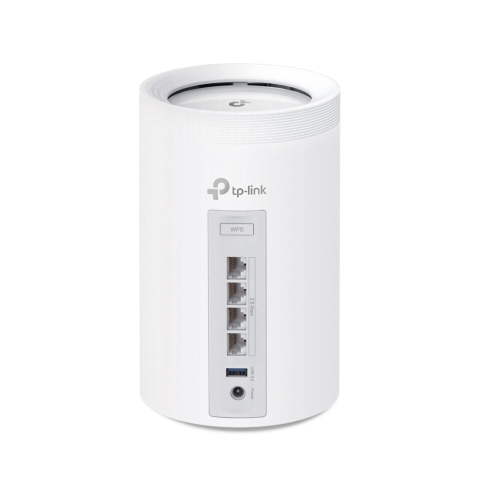 TP-Link DECO-BE65 Wi‑Fi 7 Access Point (4× 2.5 Gbps WAN/LAN, USB 3.0, Mesh, HomeShield)
