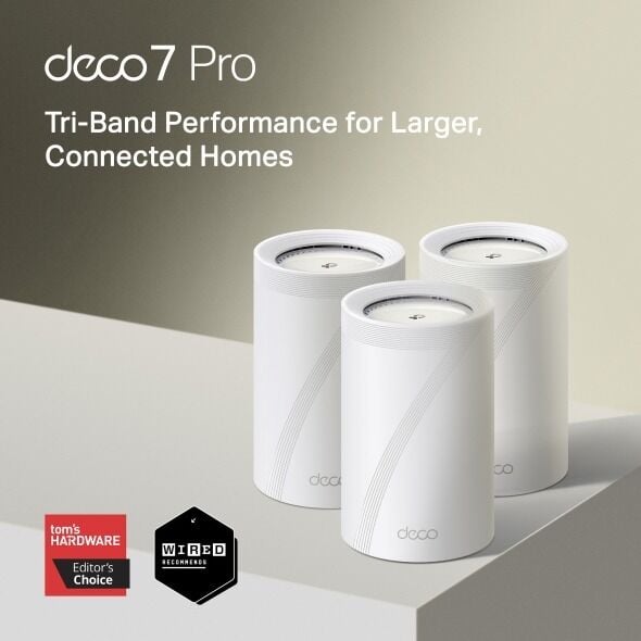 TP-Link DECO-BE68 Wi‑Fi 7 Access Point (10 Gbps WAN/LAN, 2.5 Gbps, Gigabit, USB 3.0, Mesh, HomeShield)