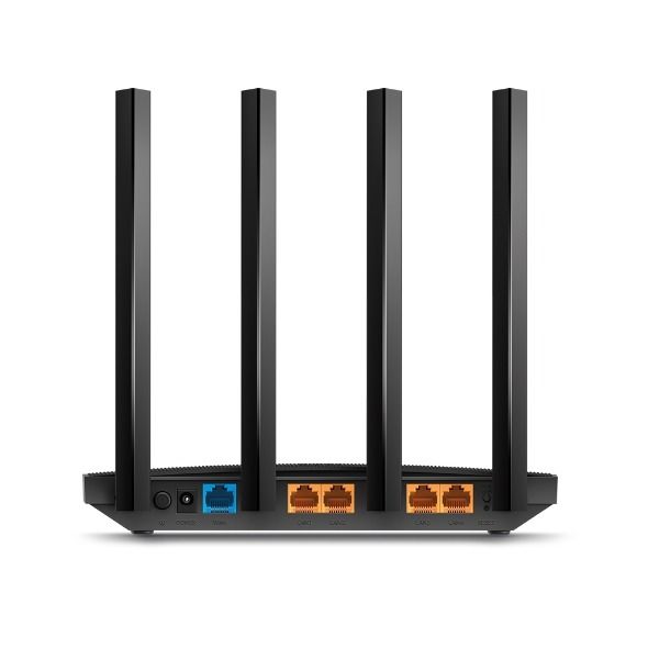 TP-Link ARCHER-A6 AC1200 Wi-Fi Router (867 Mbps 5 GHz + 400 Mbps 2.4 GHz, 1× Gigabit WAN, 4× Gigabit LAN, MU-MIMO, OneMesh)