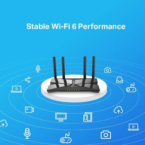 TP-Link Archer-AX10 Wi‑Fi Router (AX1500, Gigabit WAN/LAN, EasyMesh, WPA3)