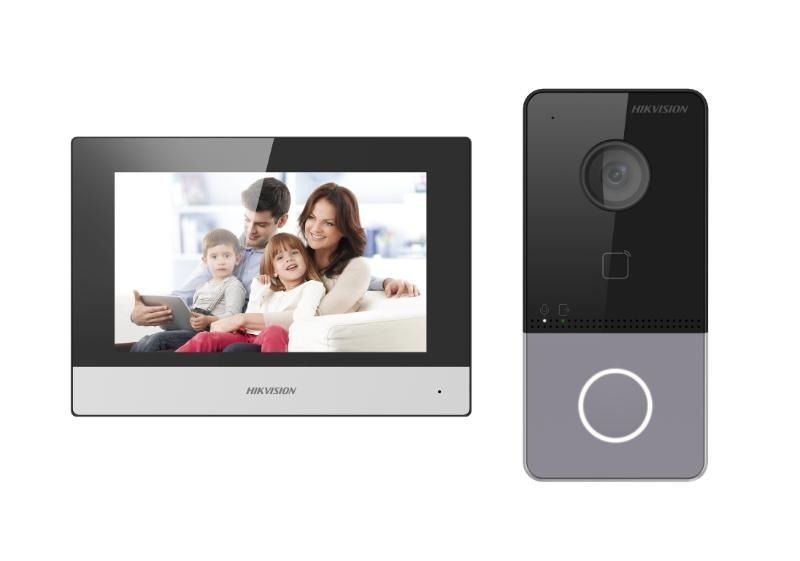 Hikvision DS-KIS603-P(C) 2 MP Villa IP Video Interkom (Tek Düğmeli Çağrı, Hik-Connect Mobil Kontrol, PoE)